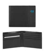Carica l'immagine nel visualizzatore di Gallery, Portafogli piccolo da uomo in tessuto e pelle senza portaspicci Pulse Piquadro (disponibile in diversi colori)