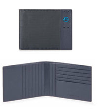 Carica l'immagine nel visualizzatore di Gallery, Portafogli da uomo in tessuto e pelle con 12 slot portacarte Pulse Piquadro (disponibile in due colori)