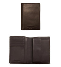 Carica l'immagine nel visualizzatore di Gallery, Portafogli verticale da uomo in pelle con portaspicci Shiny A. G. Spalding & Bros TESTA DI MORO