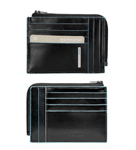 Carica l'immagine nel visualizzatore di Gallery, Bustina portamonete, documenti e carte di credito Blue Square Piquadro nero