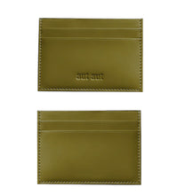 Carica l'immagine nel visualizzatore di Gallery, Bustina porta carte di credito in pelle Aut Aut verde oliva