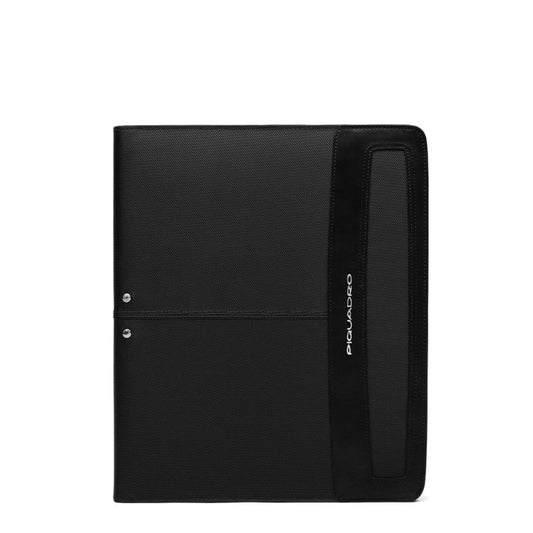 Portablocco in tessuto e pelle Link Piquadro nero