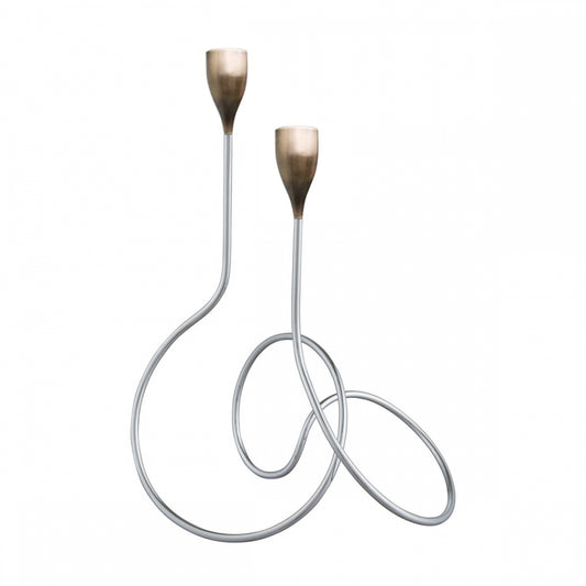Candelabro torto "Loop" (disponibile in tre varianti di colore)