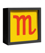 Carica l'immagine nel visualizzatore di Gallery, Decorazione da parte o appoggio "Lettera Luminosa" M