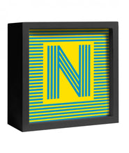 Carica l'immagine nel visualizzatore di Gallery, Decorazione da parte o appoggio "Lettera Luminosa" N