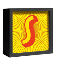 Carica l'immagine nel visualizzatore di Gallery, Decorazione da parte o appoggio "Lettera Luminosa" S