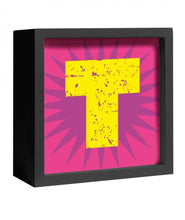 Carica l'immagine nel visualizzatore di Gallery, Decorazione da parte o appoggio "Lettera Luminosa" T