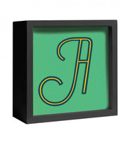 Carica l'immagine nel visualizzatore di Gallery, Decorazione da parte o appoggio "Lettera Luminosa" A