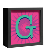 Carica l'immagine nel visualizzatore di Gallery, Decorazione da parte o appoggio "Lettera Luminosa" G