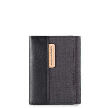 Carica l'immagine nel visualizzatore di Gallery, Portafoglio verticale a libretto in tessuto e pelle Piquadro
