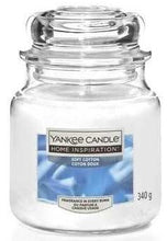 Carica l'immagine nel visualizzatore di Gallery, Giara Media Yankee Candle 340gr soft cotton
