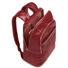 Carica l'immagine nel visualizzatore di Gallery, Zaino portapc 14" in pelle Bluesquare Piquadro rosso
