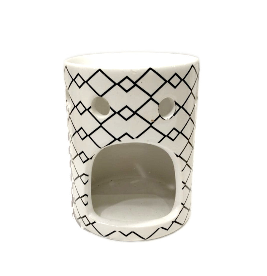 Brucia essenza in ceramica "Optical" Scentchips bianco