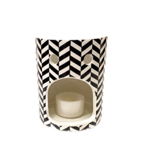 Carica l'immagine nel visualizzatore di Gallery, Brucia essenza in ceramica "Optical" Scentchips nero