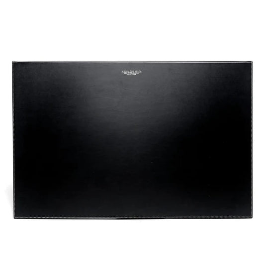 Sottomano monospecchio in pelle rigenerata "Black Desk" A.G Spalding & Bros