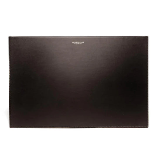 Sottomano monospecchio in pelle rigenerata "Brown Desk" A.G Spalding & Bros