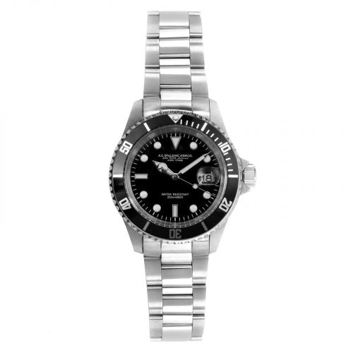 Orologio da polso "New Diver" Nero A.G. Spalding & Bros