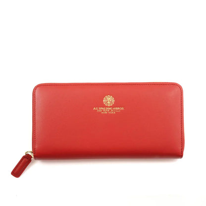 Portafogli a due comparti in pelle con zip Spalding & Bros (disponibile in due varianti)