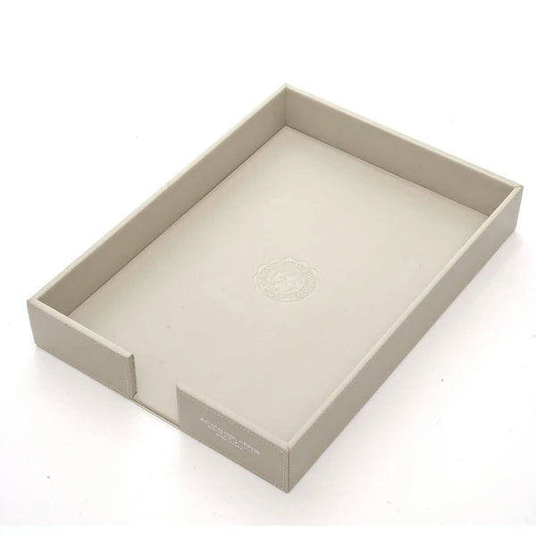 Vaschetta portadocumenti in pelle rigenerata "Off White Desk" A.G. Spalding & Bros