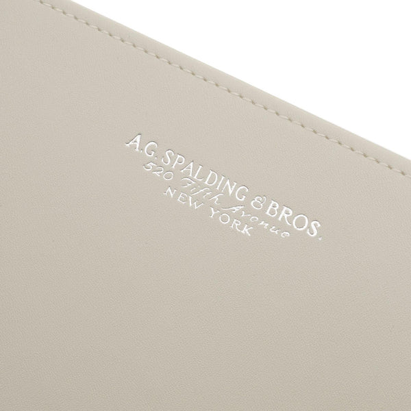Sottomano monospecchio in pelle rigenerata "Off White Desk" A.G Spalding & Bros