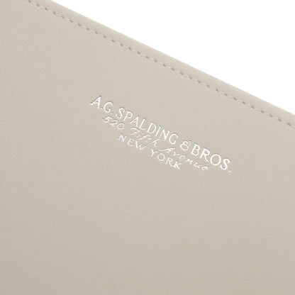 Sottomano monospecchio in pelle rigenerata "Off White Desk" A.G Spalding & Bros