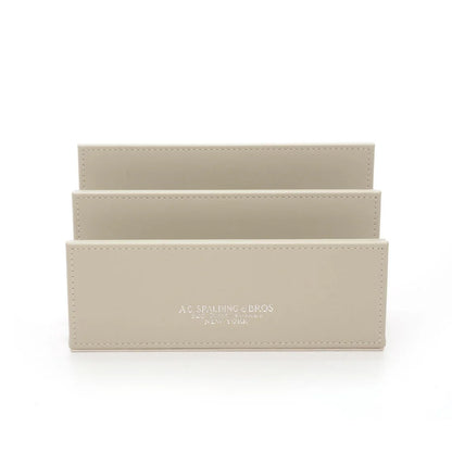 Porta corrispondenza in pelle rigenerata "Off White desk" A.G. Spalding & Bros