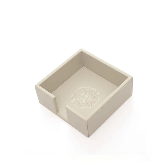 Porta notes quadrato in pelle rigenerata"Off White Desk" A.G. Spalding & Bros