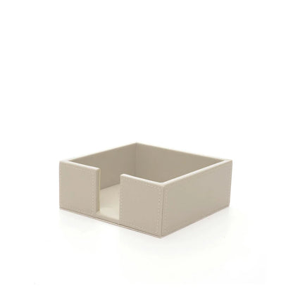 Porta notes quadrato in pelle rigenerata"Off White Desk" A.G. Spalding & Bros
