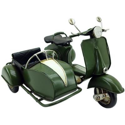 Modellino in latta dipinta "Sidecar"