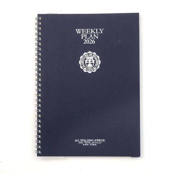 Ricambio Agenda settimanale 2026 17x24 cm con anelli Spalding & Bros