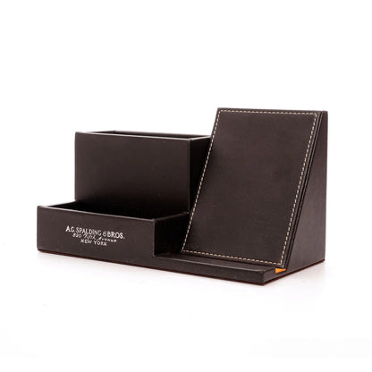 Portapenne/Telefono in pelle rigenerata "Brown Desk" A.G. Spalding & Bros