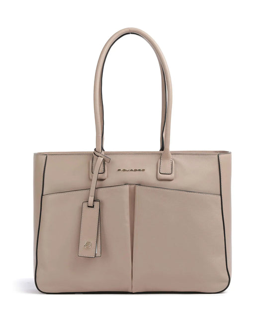 Borsa donna portapc 15" e porta iPad® 12,9 in pelle "Ashley" Piquadro