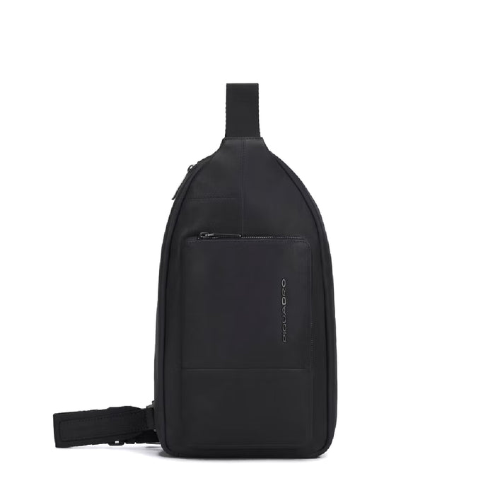 Monospalla porta iPad® in pelle 