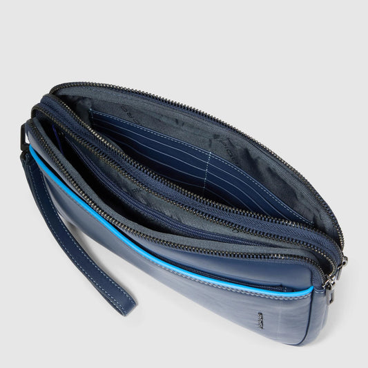 Pochette uomo porta iPad®mini in pelle con tasca per Piquadro Smart Tracker Piquadro (disponibile in due colori)