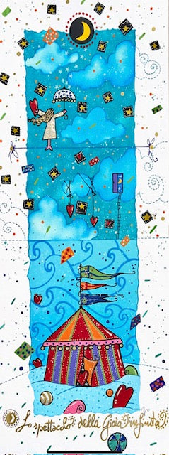 Grafica di Andrea Agostini 'Lo spettacolo della gioia infinita'