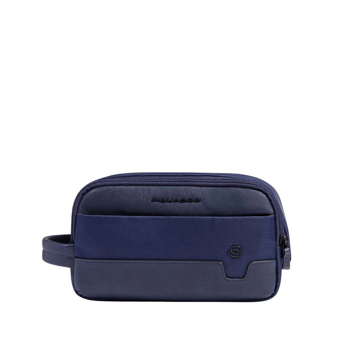 Beauty in tessuto e pelle a due scomparti 