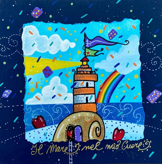 Grafica di Andrea Agostini "Il mare nel mio cuore"
