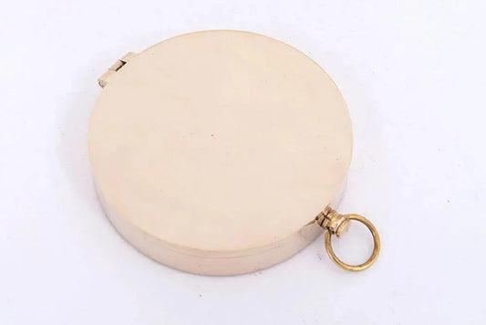 Bussola in ottone con custodia in legno "Batela"