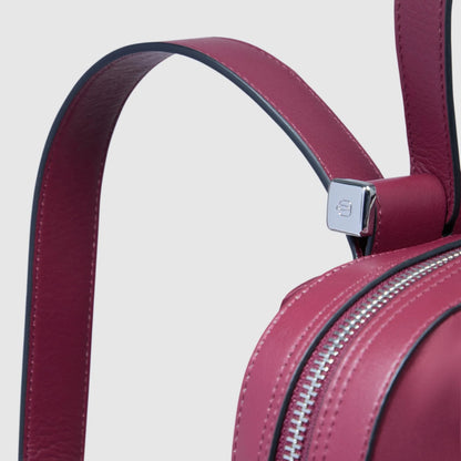 Zaino donna porta pc 14" in tessuto e pelle "Lyra" Piquadro