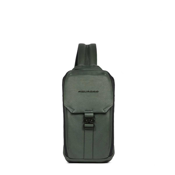 Monospalla porta iPad® in pelle 