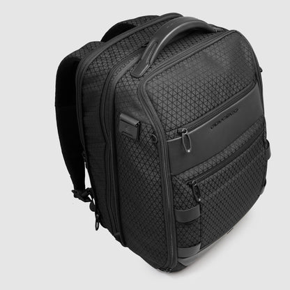Zaino modulare da viaggio porta pc 15,6 in tessuto tecnico con beauty rimovibile "Hexagon" Piquadro (disponibile in due colori)