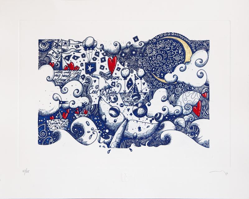 Grafica di Andrea Agostini "Ecco la gioia"