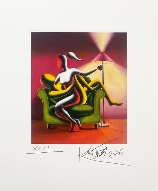 Grafica di Mark Kostabi: "That magic moment"