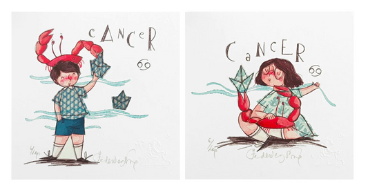 Grafica di Federica Porro "Cancro" (lui/lei)