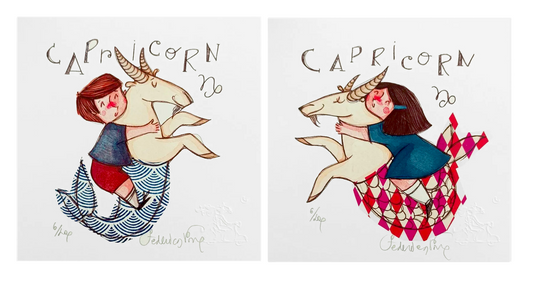 Grafica di Federica Porro "Capricorno" (lui/lei)
