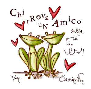 Grafica di Federica Porro: "Chi trova un amico salta più in alto"