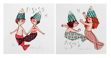 Carica l&#39;immagine nel visualizzatore di Gallery, Grafica di Federica Porro &quot;Pesci&quot; (lui/lei)
