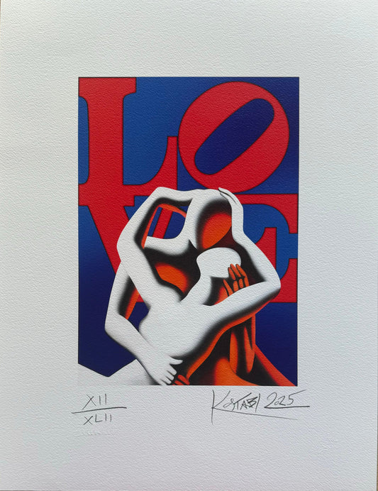 Grafica di Mark Kostabi:"Love Letters II"