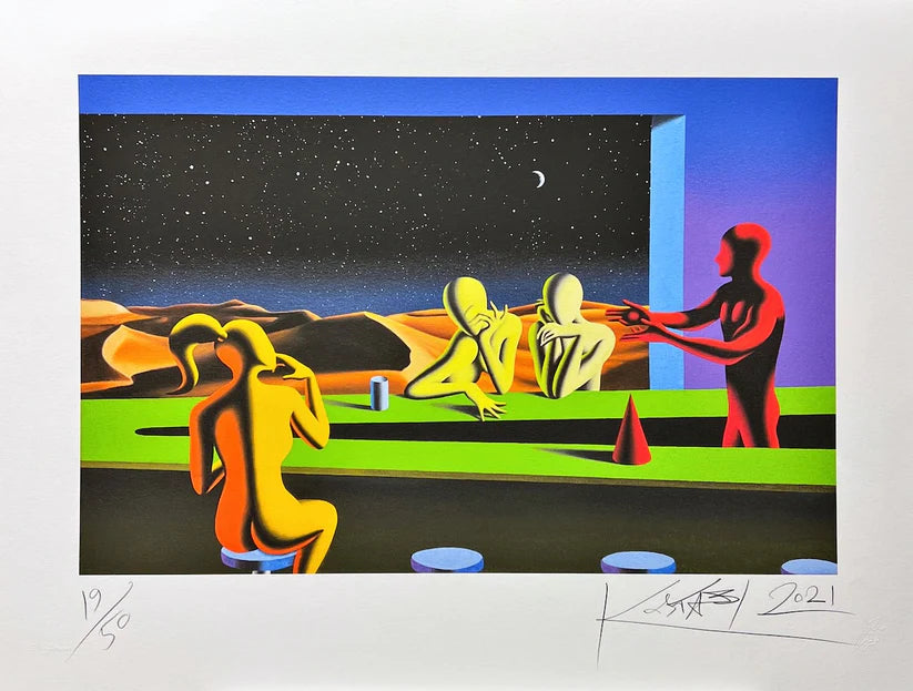 Grafica di Mark Kostabi:"Window to beyond"