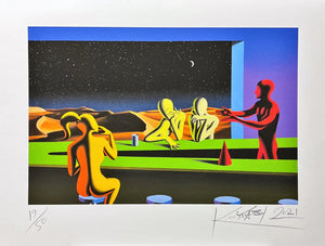 Grafica di Mark Kostabi:"Window to beyond"